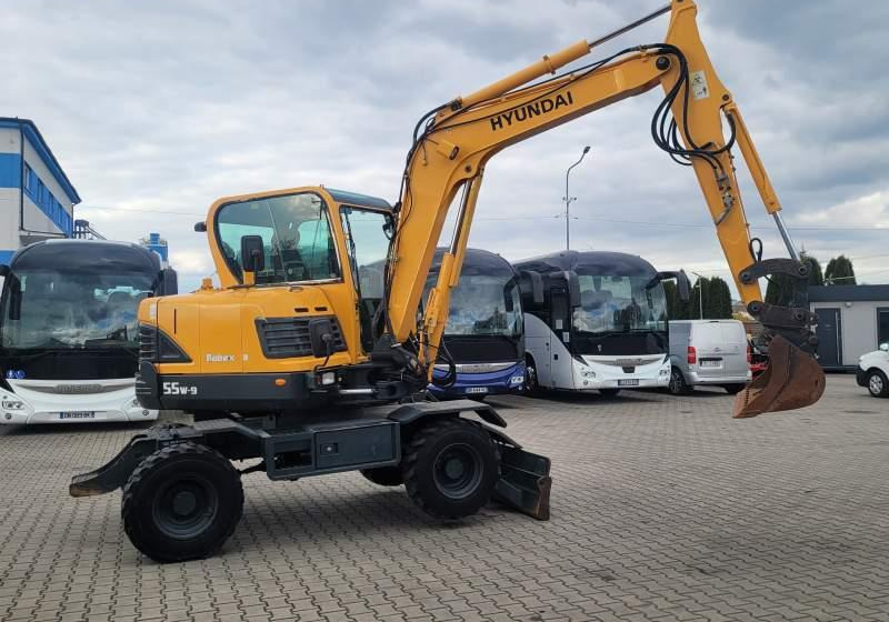 Hyundai ROBEX 55W-9 EXCAVATOR / SPROWADZONY Z FRANCJI - Колёсный экскаватор: фото 4 Hyundai ROBEX 55W-9 EXCAVATOR / SPROWADZONY Z FRANCJI - Колёсный экскаватор: фото 4