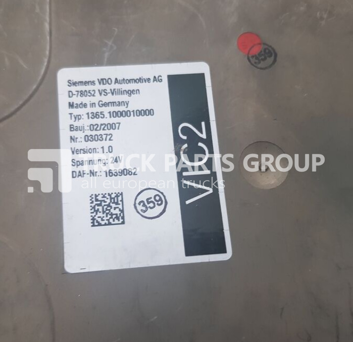 DAF 95XF EURO3, VIC2 electronic control unit 1639082 control unit - Блок управления для Грузовиков: фото 2 DAF 95XF EURO3, VIC2 electronic control unit 1639082 control unit - Блок управления для Грузовиков: фото 2