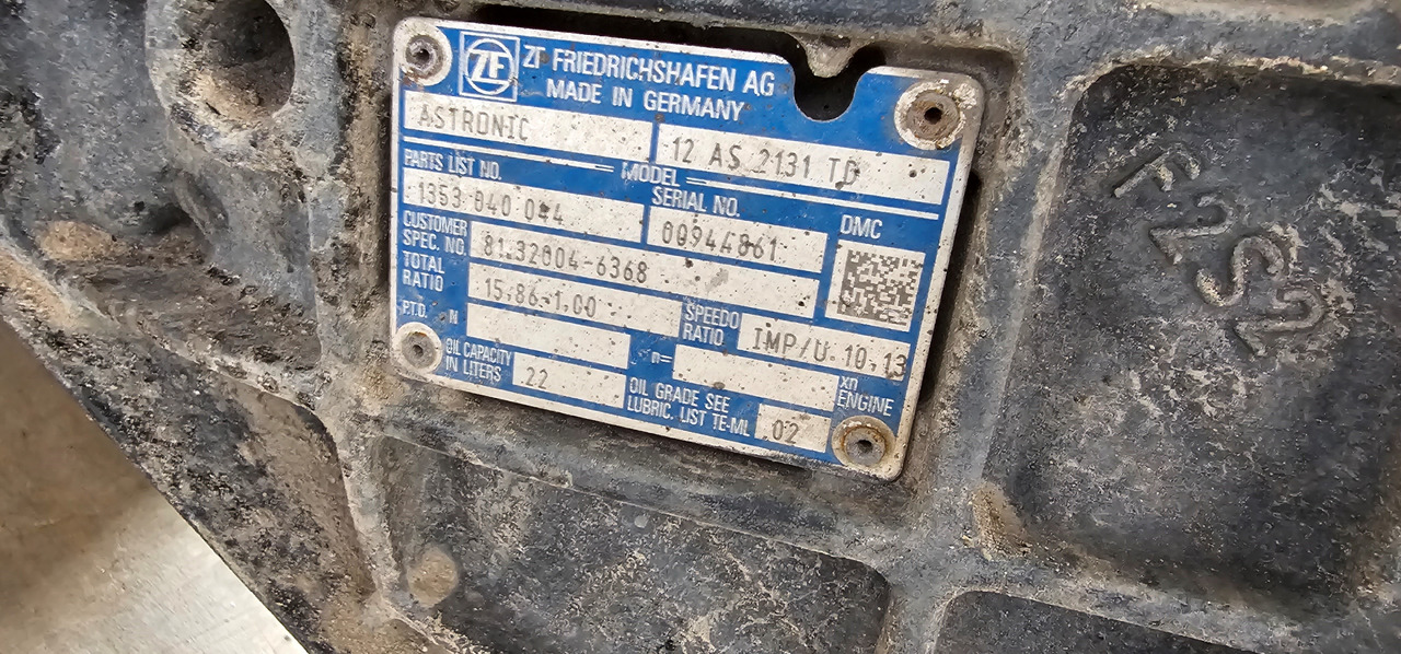 MAN MAN TGX / TGS EURO6 emission gearbox, transmission with intarder3, retarder unit 12AS2131IT, 6093060056, 1353040044, 81320046368, 81320046388, 81320046265, 81320049368, 81307169111, 81307166111, 81322 - Запчасти: фото 4 MAN MAN TGX / TGS EURO6 emission gearbox, transmission with intarder3, retarder unit 12AS2131IT, 6093060056, 1353040044, 81320046368, 81320046388, 81320046265, 81320049368, 81307169111, 81307166111, 81322 - Запчасти: фото 4