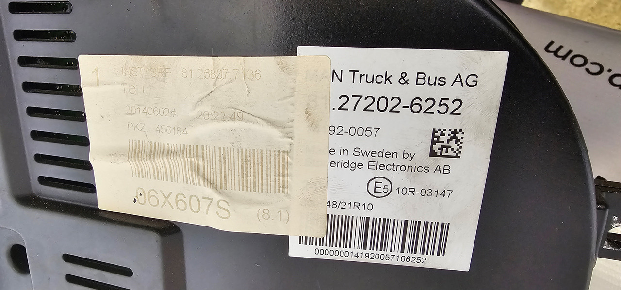 MAN MAN TGX / TGS EURO6 instrument panel, dashboard, information panel, instrument cluster 81272026265, 81258077136, 81272026268, 81258077149, 81258077142, 81272026252, 81272026254, 81258077138, 812720262 - Запчасти для Грузовиков: фото 4 MAN MAN TGX / TGS EURO6 instrument panel, dashboard, information panel, instrument cluster 81272026265, 81258077136, 81272026268, 81258077149, 81258077142, 81272026252, 81272026254, 81258077138, 812720262 - Запчасти для Грузовиков: фото 4