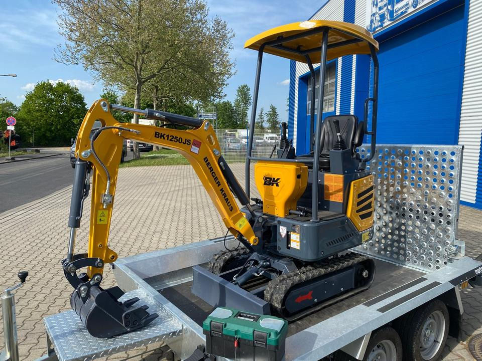 Minibagger BK1250JS + Tieflader + Zubehör *INKL.19% MWST*KUBOTA*BERGER KRAUS*JOYSTICK*SOFORT!* - Мини-экскаватор, Прицеп: фото 4 Minibagger BK1250JS + Tieflader + Zubehör *INKL.19% MWST*KUBOTA*BERGER KRAUS*JOYSTICK*SOFORT!* - Мини-экскаватор, Прицеп: фото 4