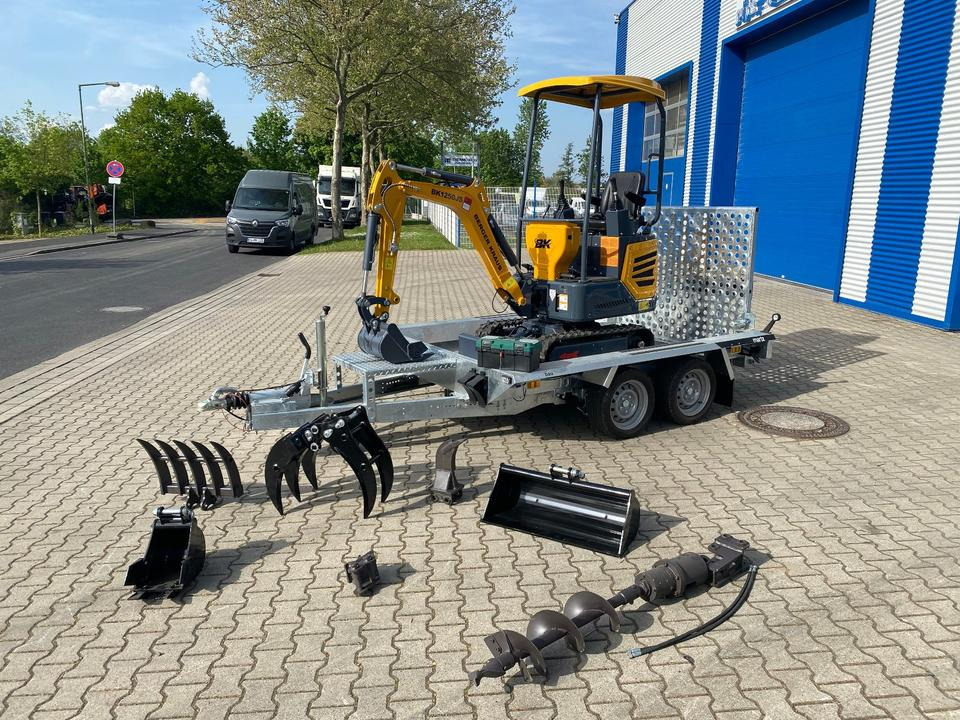 Minibagger BK1250JS + Tieflader + Zubehör *INKL.19% MWST*KUBOTA*BERGER KRAUS*JOYSTICK*SOFORT!* - Мини-экскаватор: фото 2 Minibagger BK1250JS + Tieflader + Zubehör *INKL.19% MWST*KUBOTA*BERGER KRAUS*JOYSTICK*SOFORT!* - Мини-экскаватор: фото 2