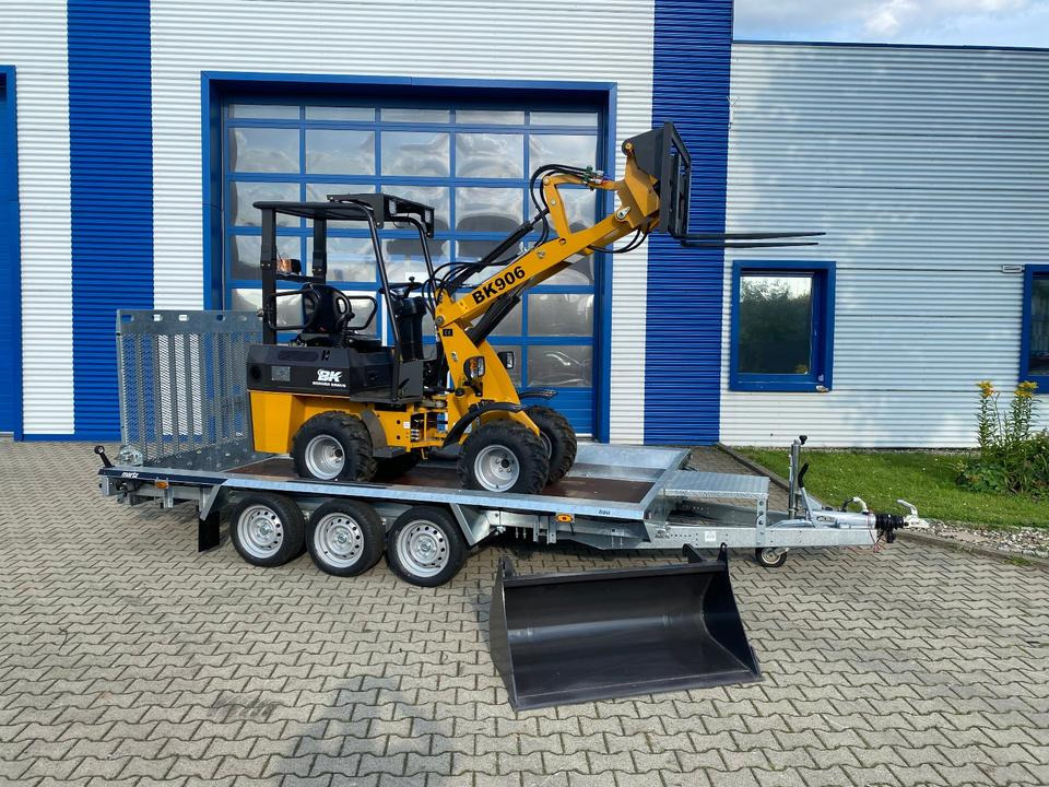 Radlader/Hoflader BK906 inkl. Tieflader und Gabel/Schaufelpaket *INKL.19% MWST*BERGER KRAUS*PERKINS*SOFORT!* - Компактный фронтальный погрузчик, Прицеп: фото 2 Radlader/Hoflader BK906 inkl. Tieflader und Gabel/Schaufelpaket *INKL.19% MWST*BERGER KRAUS*PERKINS*SOFORT!* - Компактный фронтальный погрузчик, Прицеп: фото 2