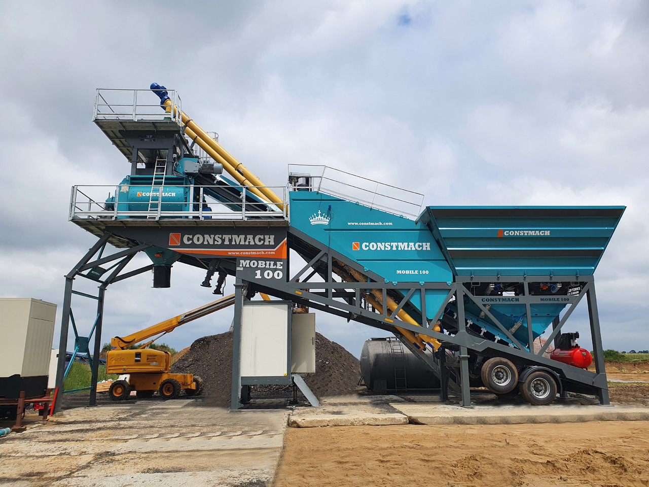 Новый Бетонный завод Constmach 100 m³/h Mobile Concrete Batching Plant: фото 5 Новый Бетонный завод Constmach 100 m³/h Mobile Concrete Batching Plant: фото 5
