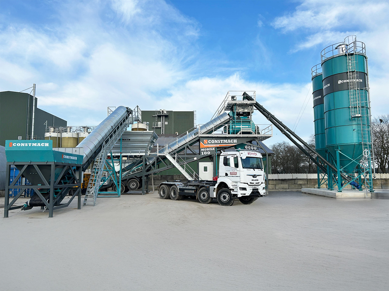 Новый Бетонный завод Constmach 100 m³/h Mobile Concrete Batching Plant: фото 8 Новый Бетонный завод Constmach 100 m³/h Mobile Concrete Batching Plant: фото 8