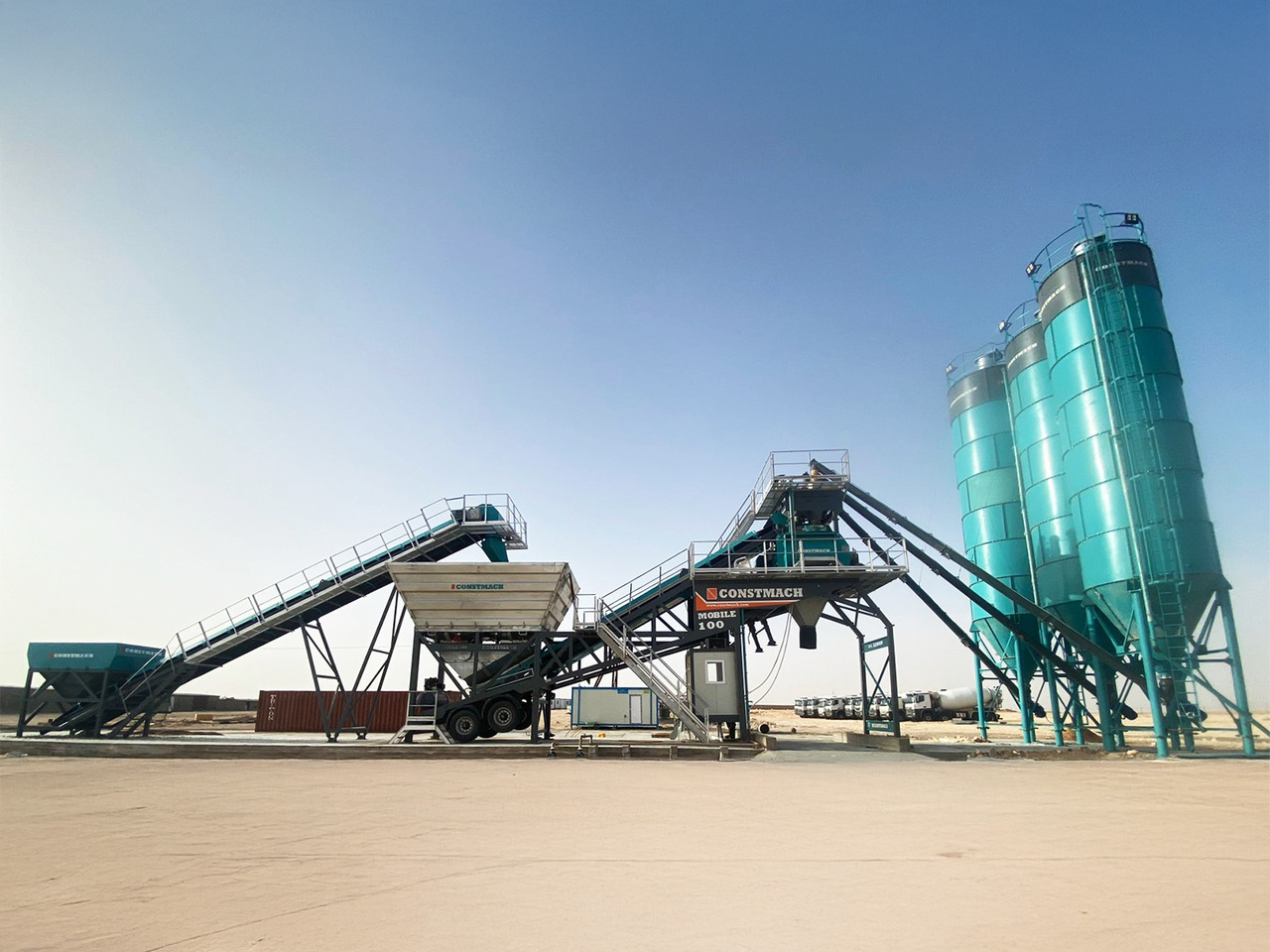 Новый Бетонный завод Constmach 100 m³/h Mobile Concrete Batching Plant: фото 13 Новый Бетонный завод Constmach 100 m³/h Mobile Concrete Batching Plant: фото 13