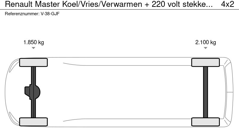 Фургон-рефрижератор Renault Master Koel/Vries/Verwarmen + 220 volt stekker Carrier Xarios 350 machine BPM vrij: фото 13