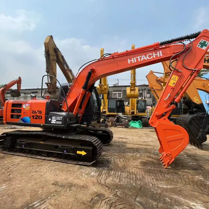 Used excavator hitachi zx 120 Japanese brand hitachi zaxis 120 12Ton excavator - Гусеничный экскаватор: фото 1 Used excavator hitachi zx 120 Japanese brand hitachi zaxis 120 12Ton excavator - Гусеничный экскаватор: фото 1