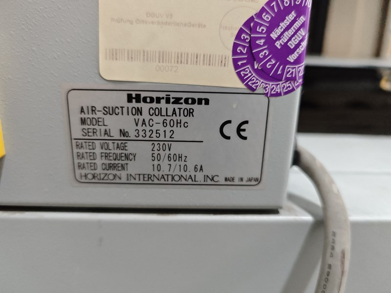 Horizon VAC-60Hc - Печатное оборудование: фото 4 Horizon VAC-60Hc - Печатное оборудование: фото 4