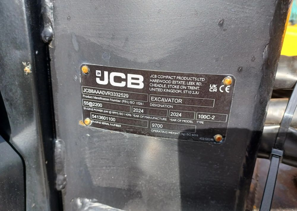 JCB Minikoparka gąsienicowa 100C-2 - Гусеничный экскаватор: фото 3 JCB Minikoparka gąsienicowa 100C-2 - Гусеничный экскаватор: фото 3