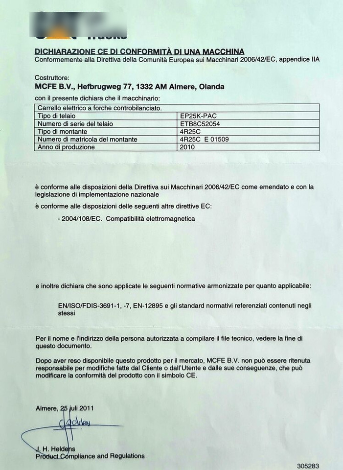 Ричтрак Caterpillar EP25: фото 9