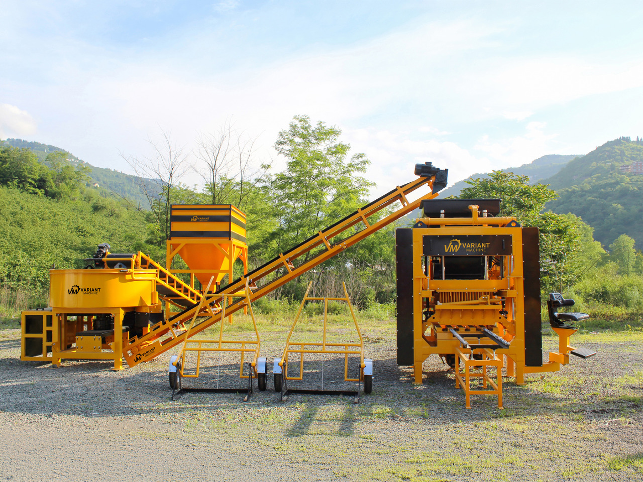 Block Macking Machine | 3.000 Concrete Block - 255 m² Paving Block | 30.000 USD - Вибропресс: фото 2 Block Macking Machine | 3.000 Concrete Block - 255 m² Paving Block | 30.000 USD - Вибропресс: фото 2