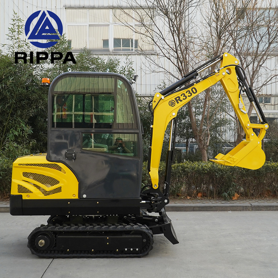 Новый Мини-экскаватор Shandong Rippa Machinery Group Co., Ltd. R330-Global stocking Rapid delivery-Kubota engine-Cab-Air Conditioner ; CE certification: фото 6