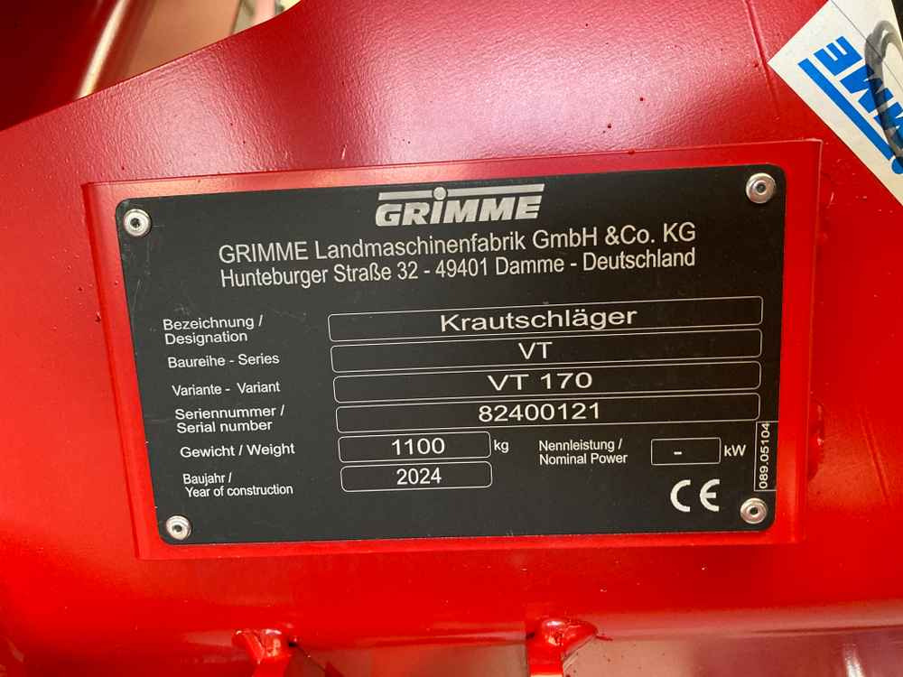 Grimme VT 170 - Ботвоудалитель: фото 2 Grimme VT 170 - Ботвоудалитель: фото 2
