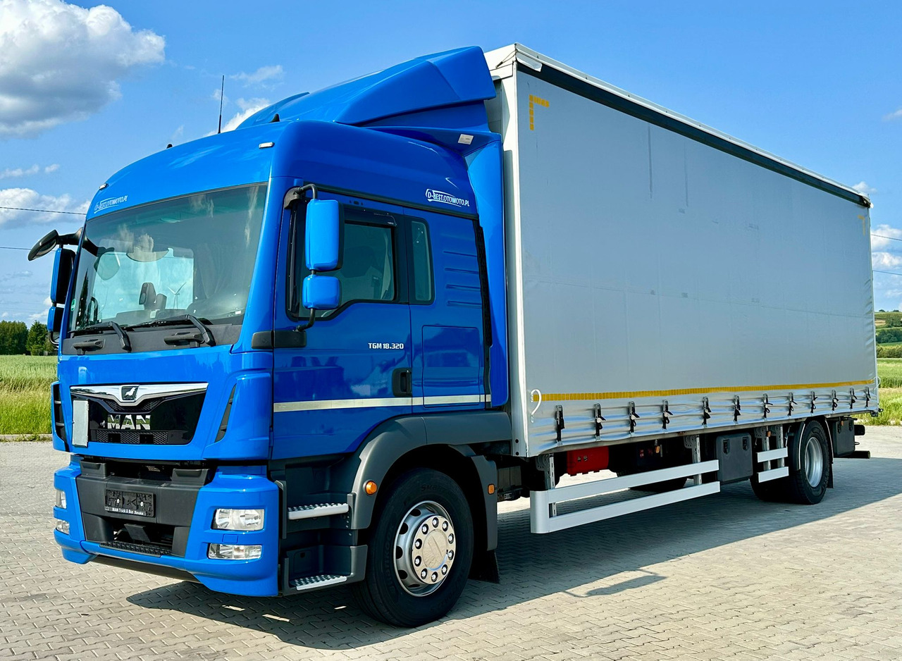 MAN TGM 18.320 / FIRANKA / 20 EUROPALET / 8.3 M DŁUGOŚCI / AUTOMAT / SYPIALKA / 2018 ROK / 9 809 KG ŁADOWNOŚCI - Тентованный грузовик: фото 2 MAN TGM 18.320 / FIRANKA / 20 EUROPALET / 8.3 M DŁUGOŚCI / AUTOMAT / SYPIALKA / 2018 ROK / 9 809 KG ŁADOWNOŚCI - Тентованный грузовик: фото 2