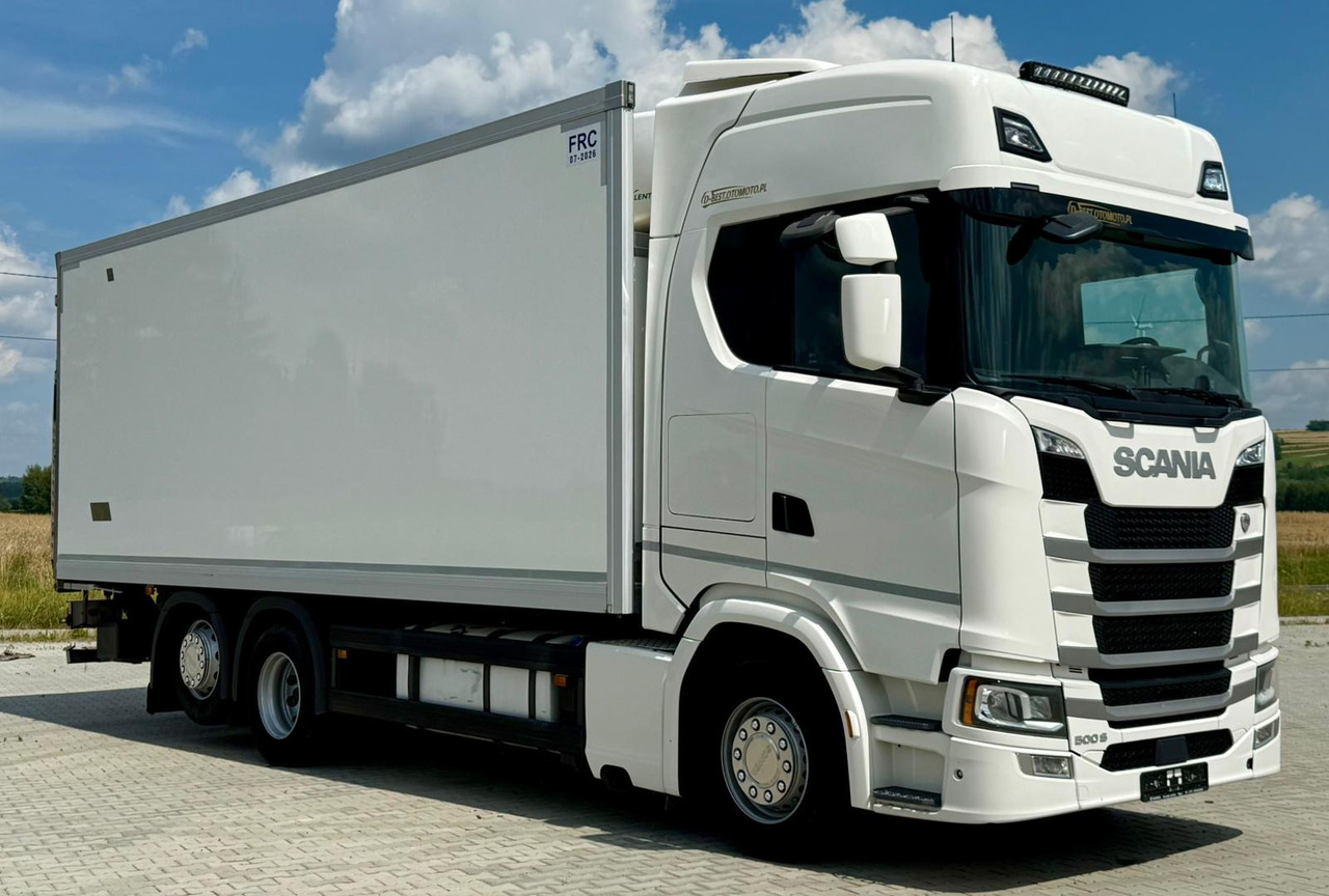 SCANIA S500 / CHŁODNIA / WINDA / 18 PALET / 7.4 M / DRUKARKA / AUTOMAT / NISKI PRZEBIEG / PODNOSZONA OŚ / 2020 ROK - Рефрижератор: фото 1 SCANIA S500 / CHŁODNIA / WINDA / 18 PALET / 7.4 M / DRUKARKA / AUTOMAT / NISKI PRZEBIEG / PODNOSZONA OŚ / 2020 ROK - Рефрижератор: фото 1