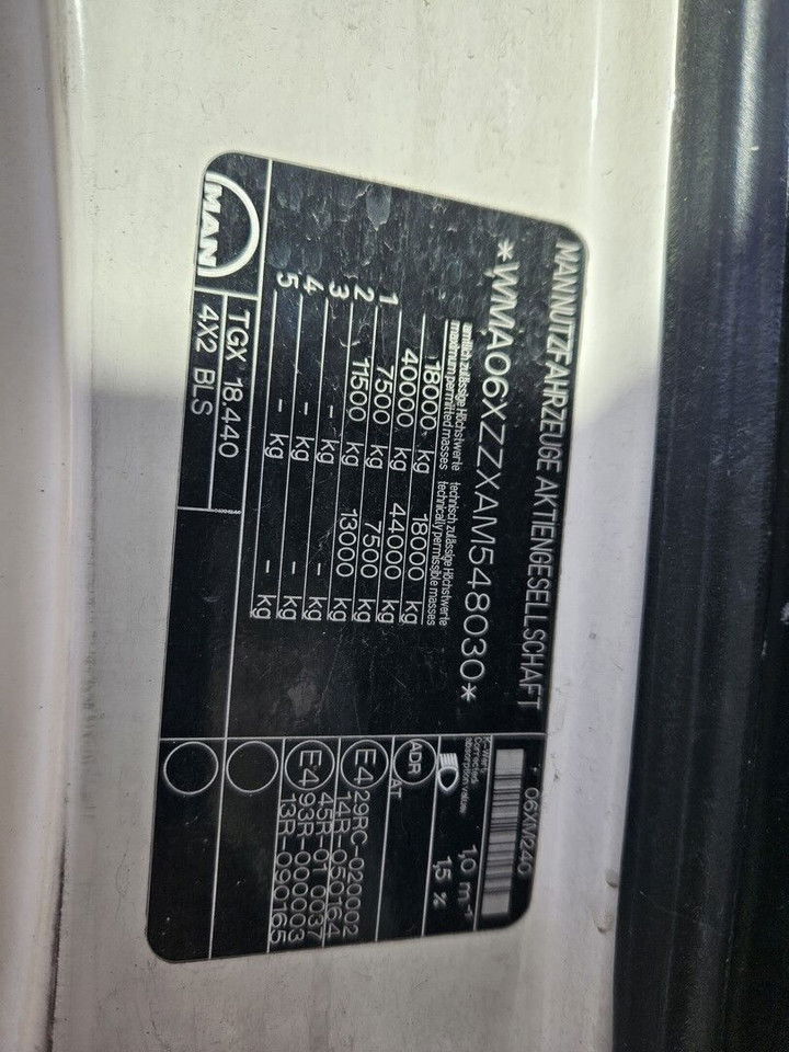 Тягач MAN TGX 18.440 intarder - automatic - 2009 year: фото 13