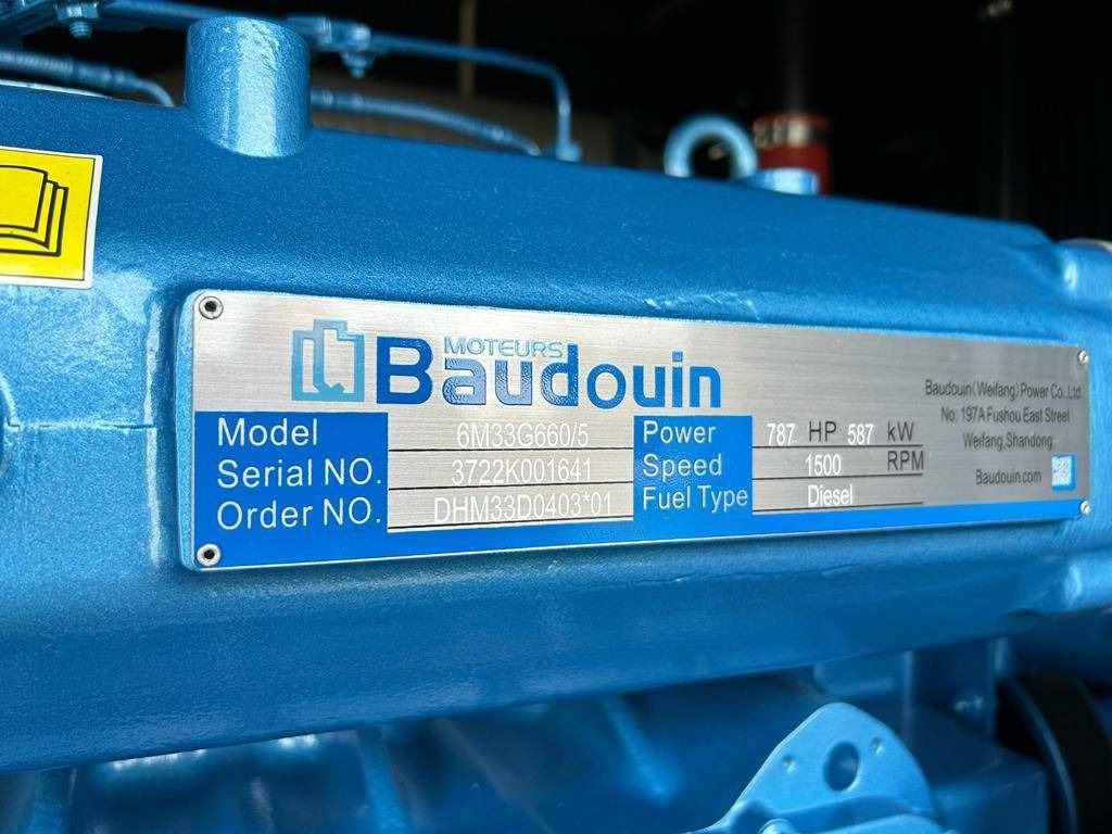 Новый Электрогенератор Baudouin 6M33G660/5 - 650 kVA Generator - DPX-19879: фото 9