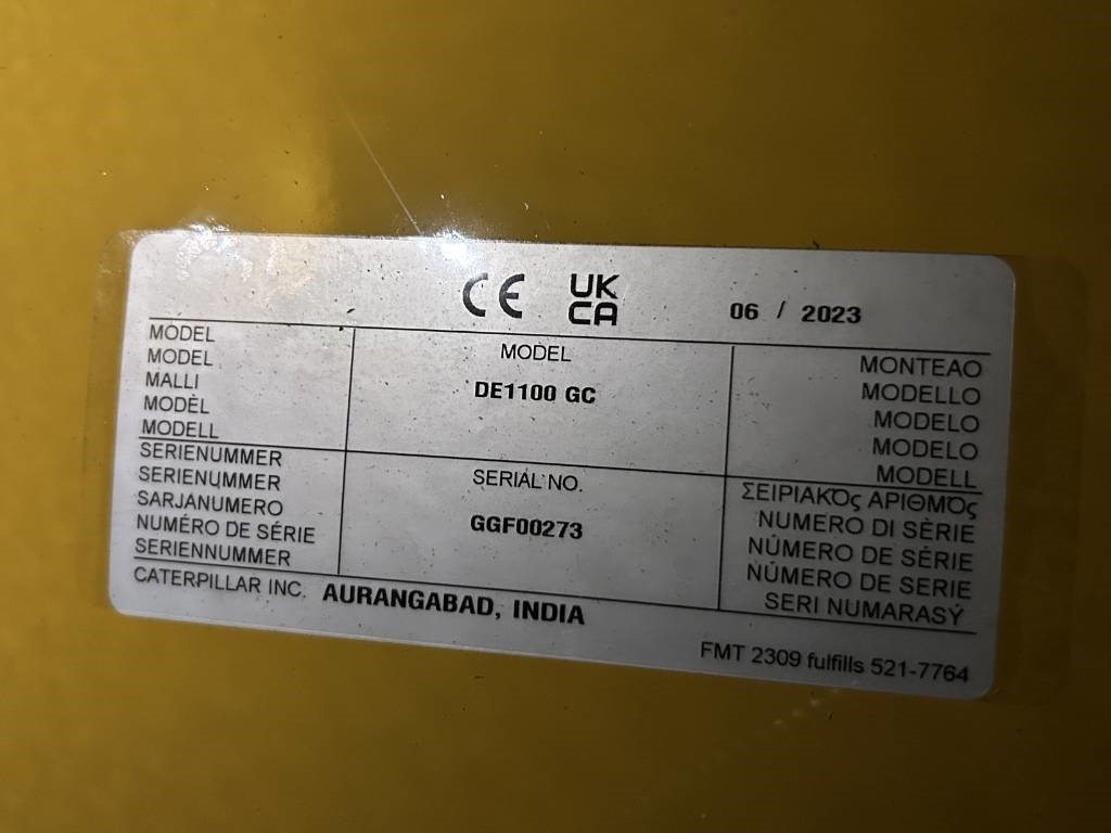 CAT DE1100GC - 1.100 kVA Standby Generator - DPX-18225 - Электрогенератор: фото 4 CAT DE1100GC - 1.100 kVA Standby Generator - DPX-18225 - Электрогенератор: фото 4