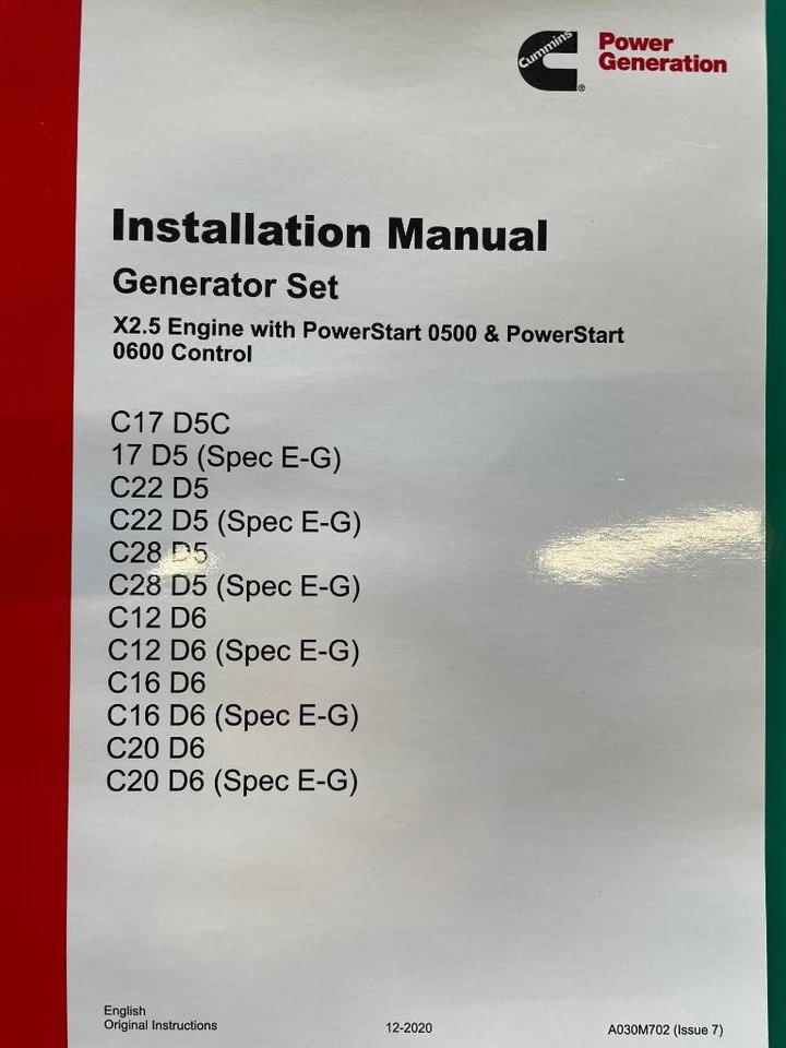 Электрогенератор Cummins C22D5 - 22 kVA Surplus genset - DPX-18501: фото 21