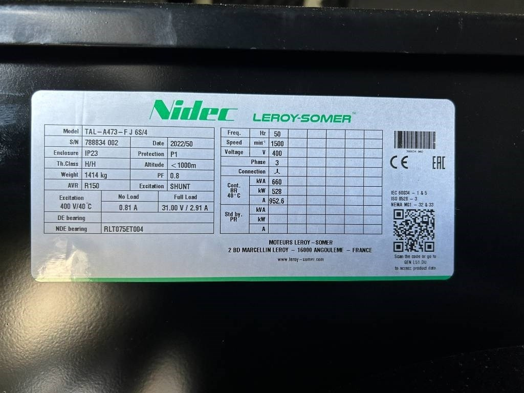 Новый Электрогенератор Cummins KTAA19-G6A - 700 kVA Generator - DPX-19848: фото 20