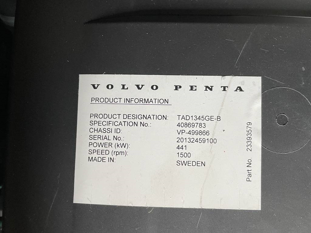 Новый Электрогенератор Volvo TAD1345GE - 500 kVA Generator - DPX-18881: фото 16