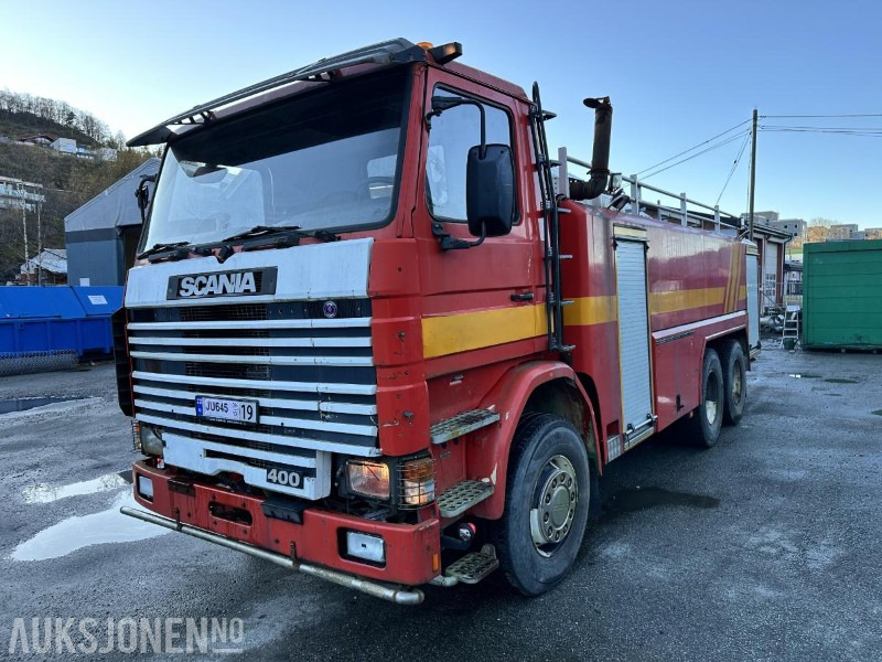 1992 Scania R 113ML - 400 6X2 Tankbil/Brannbil med vannkanon - Repobjekt, 553874km - Пожарная машина: фото 1 1992 Scania R 113ML - 400 6X2 Tankbil/Brannbil med vannkanon - Repobjekt, 553874km - Пожарная машина: фото 1
