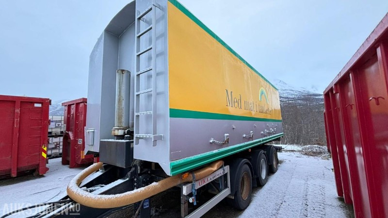 1996 ATKA RSP 24 trippelkjerre med Hillevåg tipp bulktank 6 kammers - Прицеп-цистерна: фото 1 1996 ATKA RSP 24 trippelkjerre med Hillevåg tipp bulktank 6 kammers - Прицеп-цистерна: фото 1