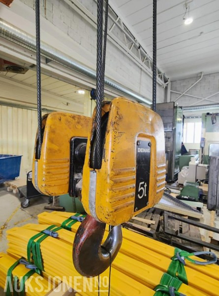 1997 Demag ZKKE Traverskran - Bredde 8500 mm - løftekapasitet 5 tonn - Кран: фото 4 1997 Demag ZKKE Traverskran - Bredde 8500 mm - løftekapasitet 5 tonn - Кран: фото 4
