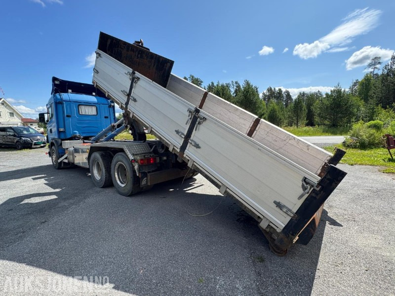 2001 Scania R 164GB 6X2NA 480 / krokbil med flak og uttak for kran - Крюковой мультилифт: фото 3 2001 Scania R 164GB 6X2NA 480 / krokbil med flak og uttak for kran - Крюковой мультилифт: фото 3