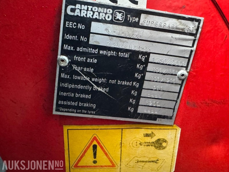 2002 Antonio Carraro Superpark 4400 HST med v-plog og snøfreser в лизинг 2002 Antonio Carraro Superpark 4400 HST med v-plog og snøfreser: фото 18