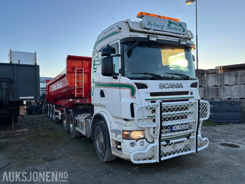 2009 Scania R560 Kombibil selges komplett Tippsemi og Maskinslep - Самосвал: фото 5 2009 Scania R560 Kombibil selges komplett Tippsemi og Maskinslep - Самосвал: фото 5