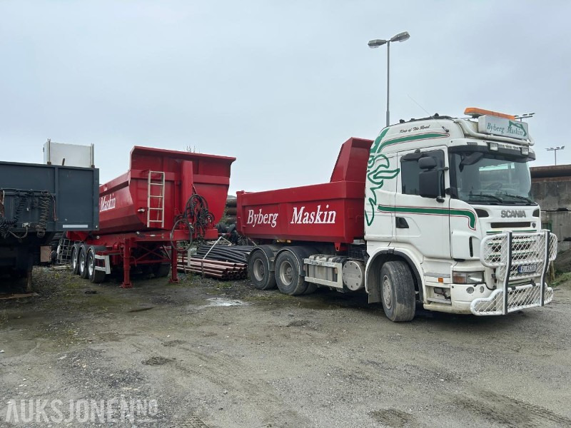 2009 Scania R560 Kombibil selges komplett Tippsemi og Maskinslep - Самосвал: фото 2 2009 Scania R560 Kombibil selges komplett Tippsemi og Maskinslep - Самосвал: фото 2