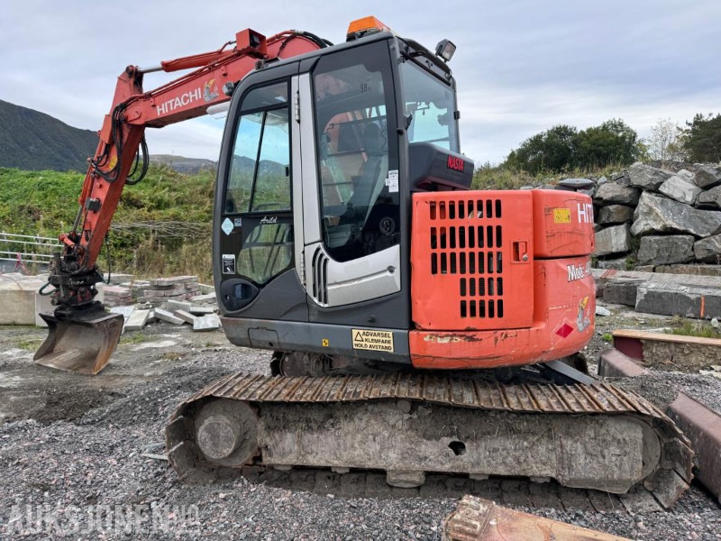 2012 Hitachi ZX85US-3 gravemaskin - Sentralsmøring - Rototilt - Pusskuffe - Graveskuffe - Экскаватор: фото 4 2012 Hitachi ZX85US-3 gravemaskin - Sentralsmøring - Rototilt - Pusskuffe - Graveskuffe - Экскаватор: фото 4