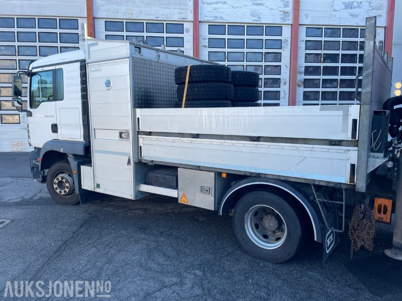 2013 MAN TGM 15.290 E- verkspåbygg med bakmontert kran og vinsj EU godkjent til 28.02.2026 110.980km - Грузовик бортовой/ Платформа, Автоманипулятор: фото 4 2013 MAN TGM 15.290 E- verkspåbygg med bakmontert kran og vinsj EU godkjent til 28.02.2026 110.980km - Грузовик бортовой/ Платформа, Автоманипулятор: фото 4
