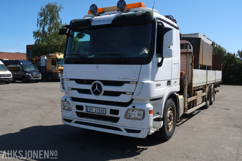 2013 Mercedes-Benz ACTROS 2536 med Palfinger PK165502 kran og baklift - Автоманипулятор: фото 1 2013 Mercedes-Benz ACTROS 2536 med Palfinger PK165502 kran og baklift - Автоманипулятор: фото 1