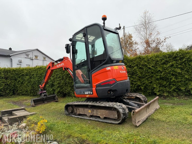 2016 Kubota U27-4 MINIGRAVER ROTOR 2 SKUFFER SERVICEHISTORIKK 2430 TIMER - Мини-экскаватор: фото 3 2016 Kubota U27-4 MINIGRAVER ROTOR 2 SKUFFER SERVICEHISTORIKK 2430 TIMER - Мини-экскаватор: фото 3