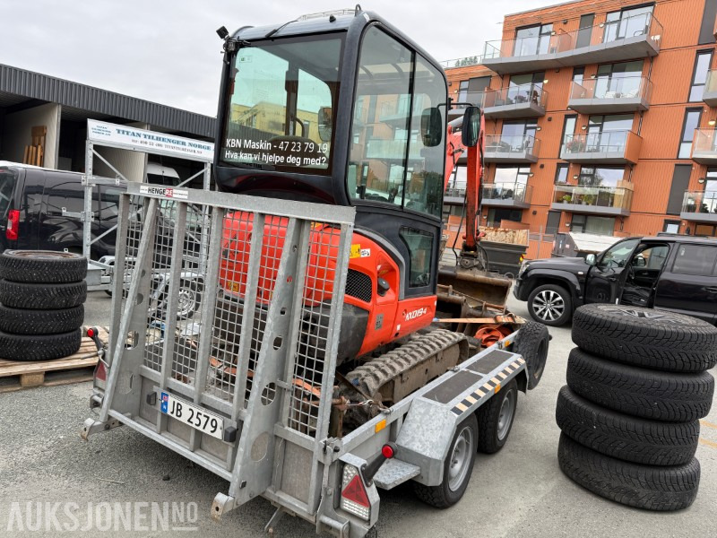 2018 Kubota KX019-4 minigraver m/ Tysse XTREME maskinhenger - Мини-экскаватор: фото 3 2018 Kubota KX019-4 minigraver m/ Tysse XTREME maskinhenger - Мини-экскаватор: фото 3