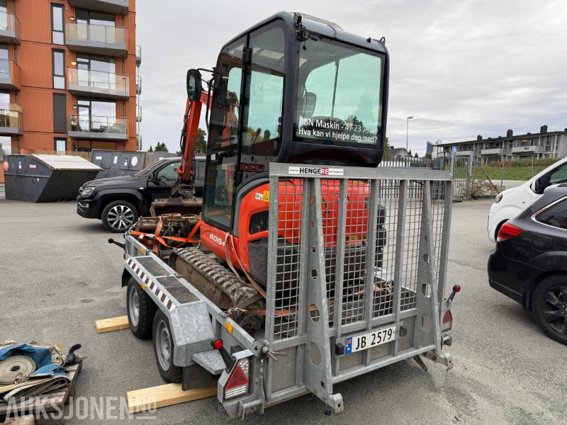 2018 Kubota KX019-4 minigraver m/ Tysse XTREME maskinhenger - Мини-экскаватор: фото 4 2018 Kubota KX019-4 minigraver m/ Tysse XTREME maskinhenger - Мини-экскаватор: фото 4