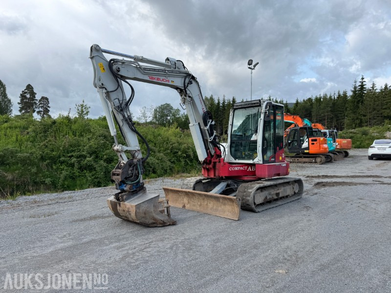 2018 Takeuchi TB280FR – 8,5-tonns gravemaskin med Side-to-Side Boom, tilt, sentralsmøring og 2 skuffer - Экскаватор: фото 2 2018 Takeuchi TB280FR – 8,5-tonns gravemaskin med Side-to-Side Boom, tilt, sentralsmøring og 2 skuffer - Экскаватор: фото 2