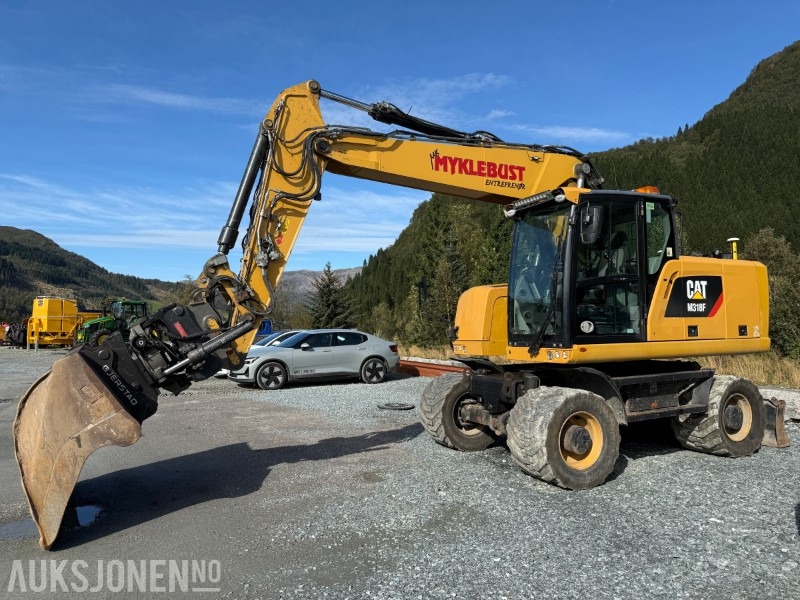 2018 Velholdt Cat M318F Hjulgraver med OilQuick Rotortilt, 9577 timer - Экскаватор: фото 1 2018 Velholdt Cat M318F Hjulgraver med OilQuick Rotortilt, 9577 timer - Экскаватор: фото 1