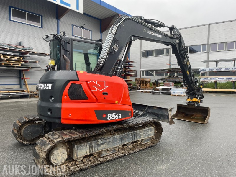 2022 Eurocomach 85SB. Engcon tilt, sentralsmøring, to skuffer, - Экскаватор: фото 3 2022 Eurocomach 85SB. Engcon tilt, sentralsmøring, to skuffer, - Экскаватор: фото 3