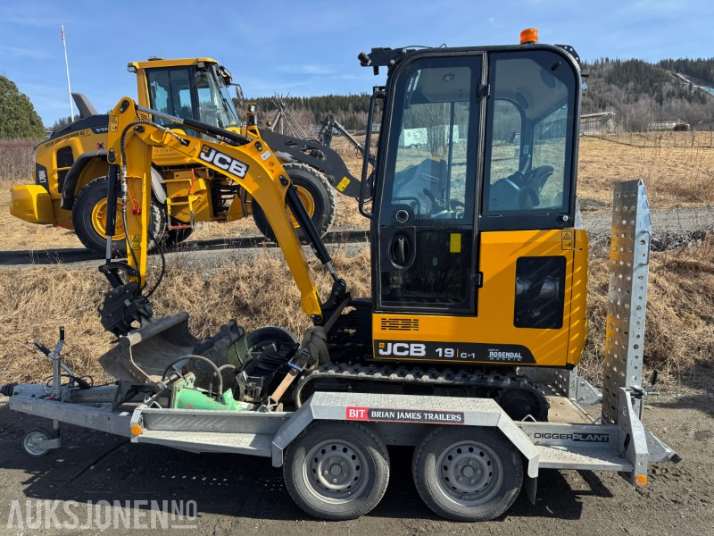 2024 JCB 19 C-1 MINIGRAVER, 3 SKUFFER, PIGGHAMMER, MASKINHENGER, KUN 200 TIMER, UTVIDET GARANTI - Мини-экскаватор: фото 3 2024 JCB 19 C-1 MINIGRAVER, 3 SKUFFER, PIGGHAMMER, MASKINHENGER, KUN 200 TIMER, UTVIDET GARANTI - Мини-экскаватор: фото 3