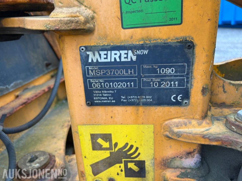 2011 Andre MEIREN SNOW MSP3700LH snøplog - Грузовик: фото 3 2011 Andre MEIREN SNOW MSP3700LH snøplog - Грузовик: фото 3