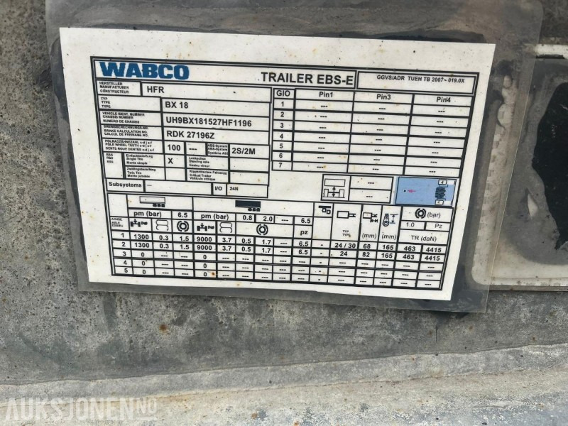 2015 HFR Dolly – Velholdt – 2 aksler – EU utløpt – Gode dekk - Грузовик: фото 4 2015 HFR Dolly – Velholdt – 2 aksler – EU utløpt – Gode dekk - Грузовик: фото 4