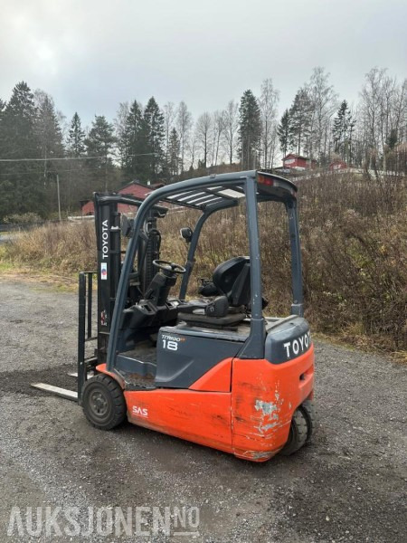 2016 TOYOTA 8FBEK18T ELEKTRISK TRUCK | 1800KG | REP.OBJEKT - Погрузочно-разгрузочная техника: фото 5 2016 TOYOTA 8FBEK18T ELEKTRISK TRUCK | 1800KG | REP.OBJEKT - Погрузочно-разгрузочная техника: фото 5