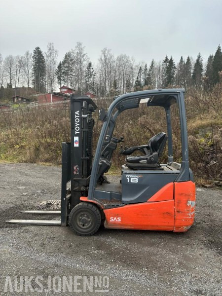 2016 TOYOTA 8FBEK18T ELEKTRISK TRUCK | 1800KG | REP.OBJEKT - Погрузочно-разгрузочная техника: фото 4 2016 TOYOTA 8FBEK18T ELEKTRISK TRUCK | 1800KG | REP.OBJEKT - Погрузочно-разгрузочная техника: фото 4