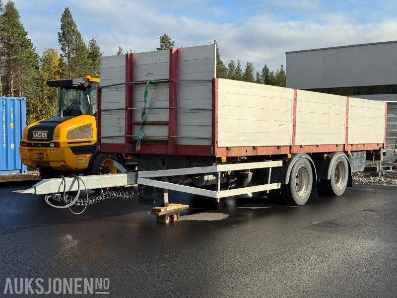 1997 Damm 2DBC20 - Egenvekt 3950kg - 2-akslet - Lastebilhenger - Nedleggbare karmer - Прицеп: фото 1 1997 Damm 2DBC20 - Egenvekt 3950kg - 2-akslet - Lastebilhenger - Nedleggbare karmer - Прицеп: фото 1