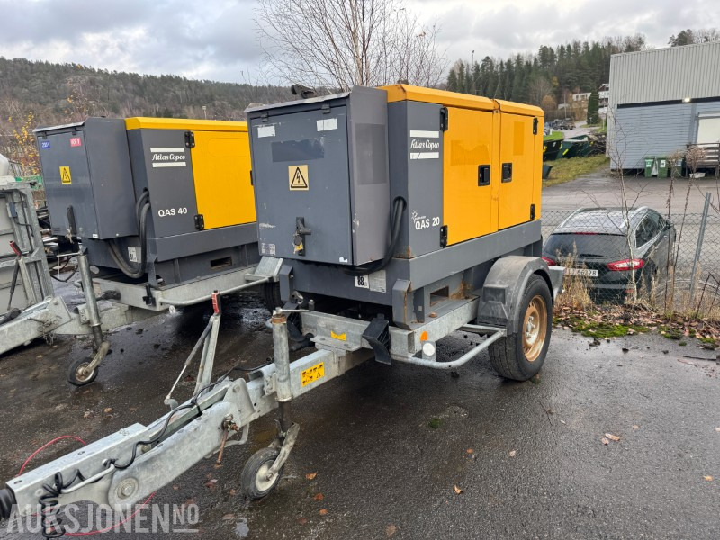 2010 Atlas Copco Atlas Copco QAS 20 - Strømaggregat 20 kVA, 400/230V - Промышленное оборудование: фото 2 2010 Atlas Copco Atlas Copco QAS 20 - Strømaggregat 20 kVA, 400/230V - Промышленное оборудование: фото 2