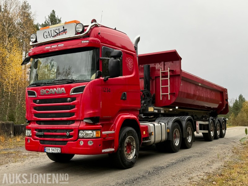 2018 Scania R580-V8-6x4-EURO6-260.000km-Tippsemi m/ Langendorf tralle - Тягач: фото 2 2018 Scania R580-V8-6x4-EURO6-260.000km-Tippsemi m/ Langendorf tralle - Тягач: фото 2